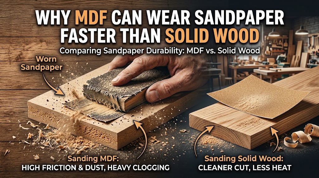 Why MDF Can Wear Sandpaper Faster Than Solid Wood